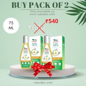 rubodex hair oil 75ml pack of 2